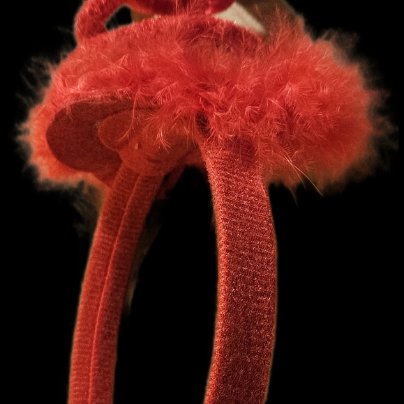 10 Funny Christmas Tree Hair Bands.  Hair Bands red with colored beads. - Picture 2 of 10